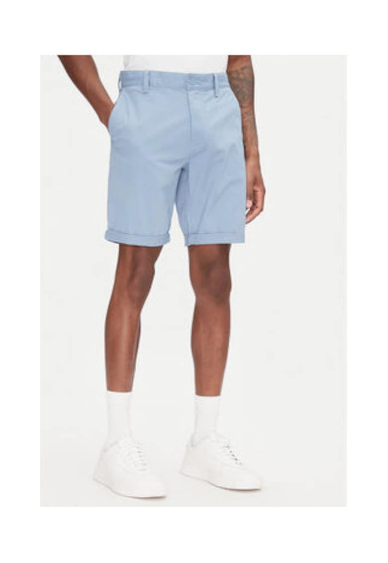 Pantaloni scurti barbati - sintetic - albastru
