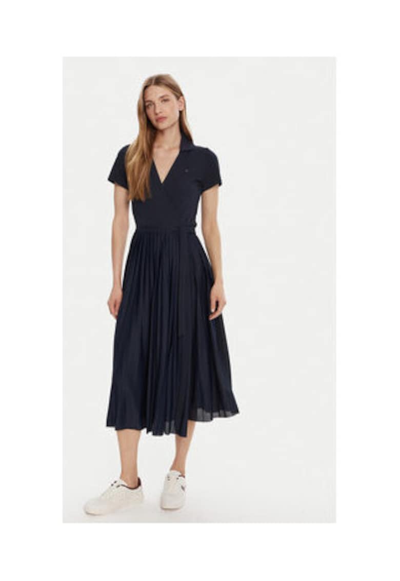 Rochie casual Dama - bleumarin - 100% poliester reciclat