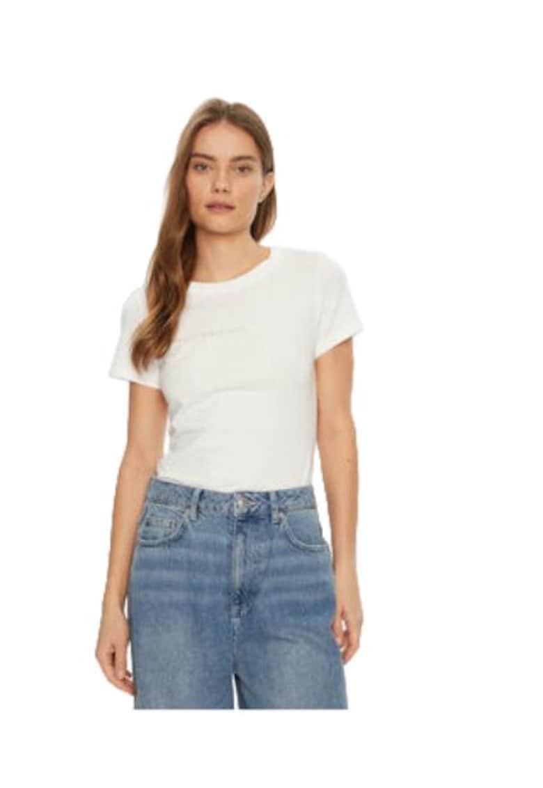 Tricou dama - alb - bumbac -