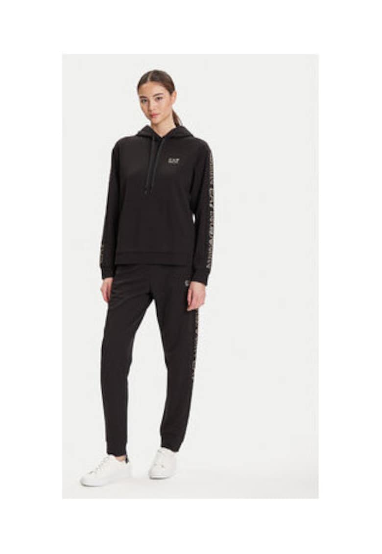 Trening dama - Emporio Armani negru - poliester si bumbac -