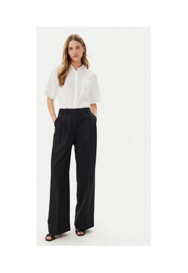 Pantaloni poliester - negru - 65487 - Negru