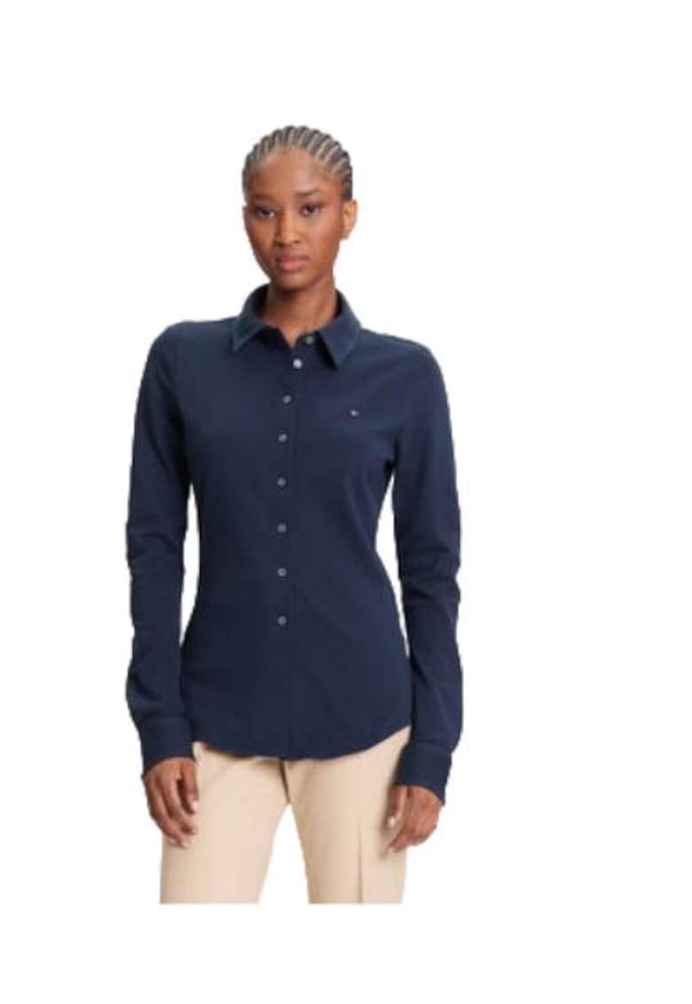 Tommy Hilfiger Camasa dama - bumbac/elastan - bleumarin -