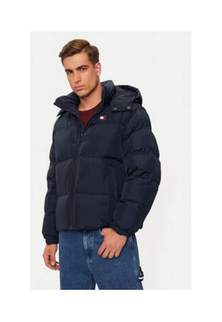 Geaca de puf barbati - bleumarin - 100% poliester reciclat -