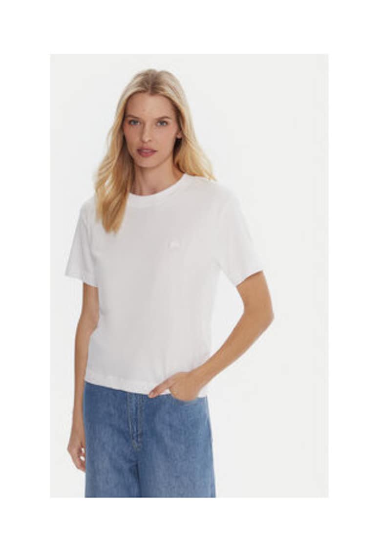 Tricou dama - Alb - Bumbac