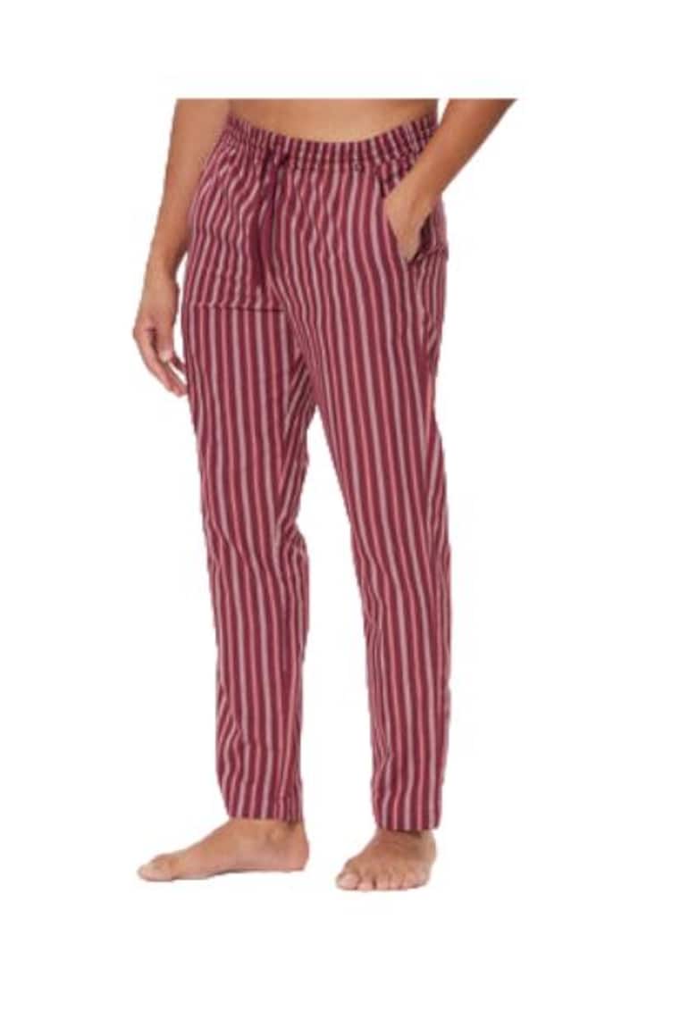 Pantaloni de pijama barbati - 100% bumbac - Bordeaux