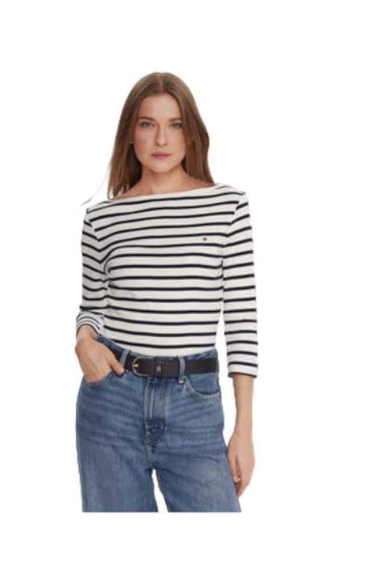 Bluza dama - bumbac - alb/negru -