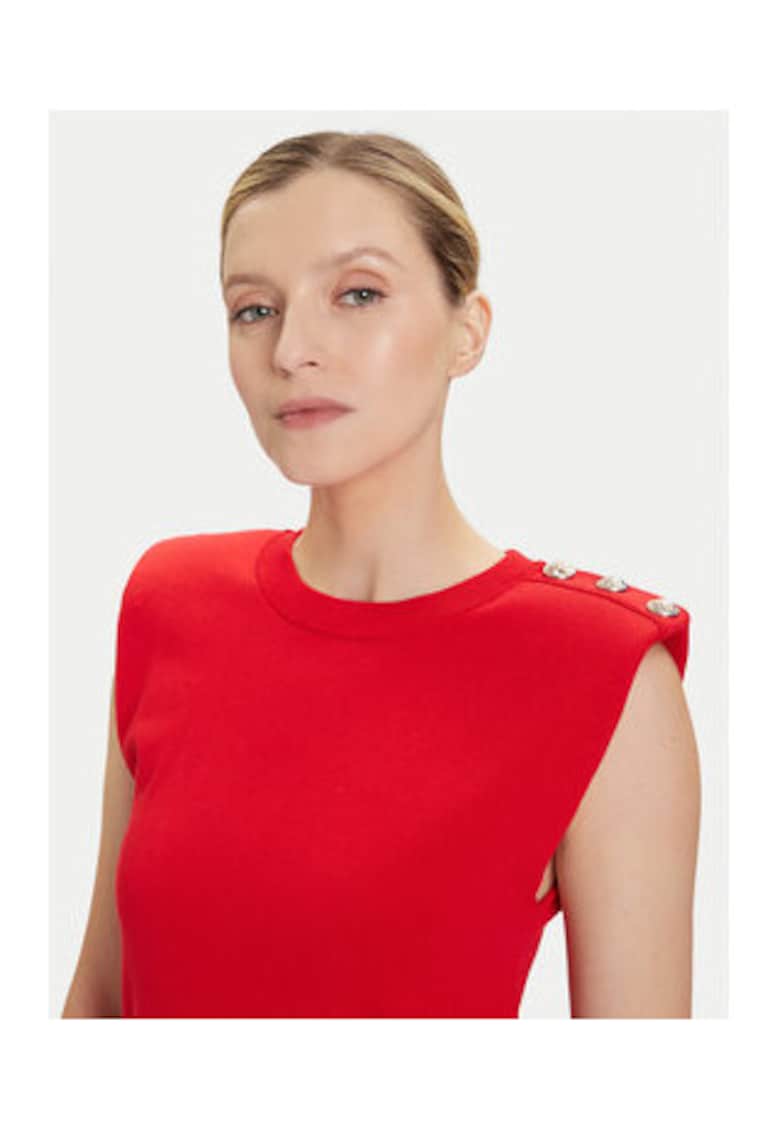 Pulover Dama - Rosu - 65% viscoza - 35% poliamida - Rosu