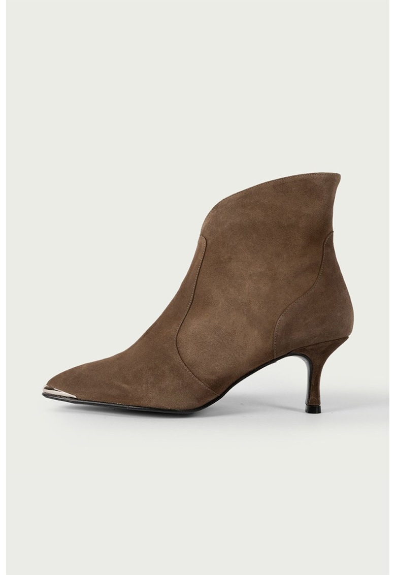 Botine din piele intoarsa Anita