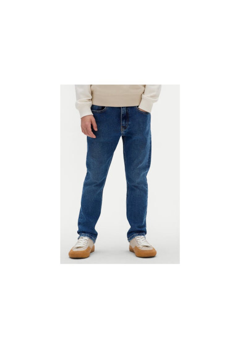 Pantaloni copii - albastru - bumbac/elastan - 14 ani
