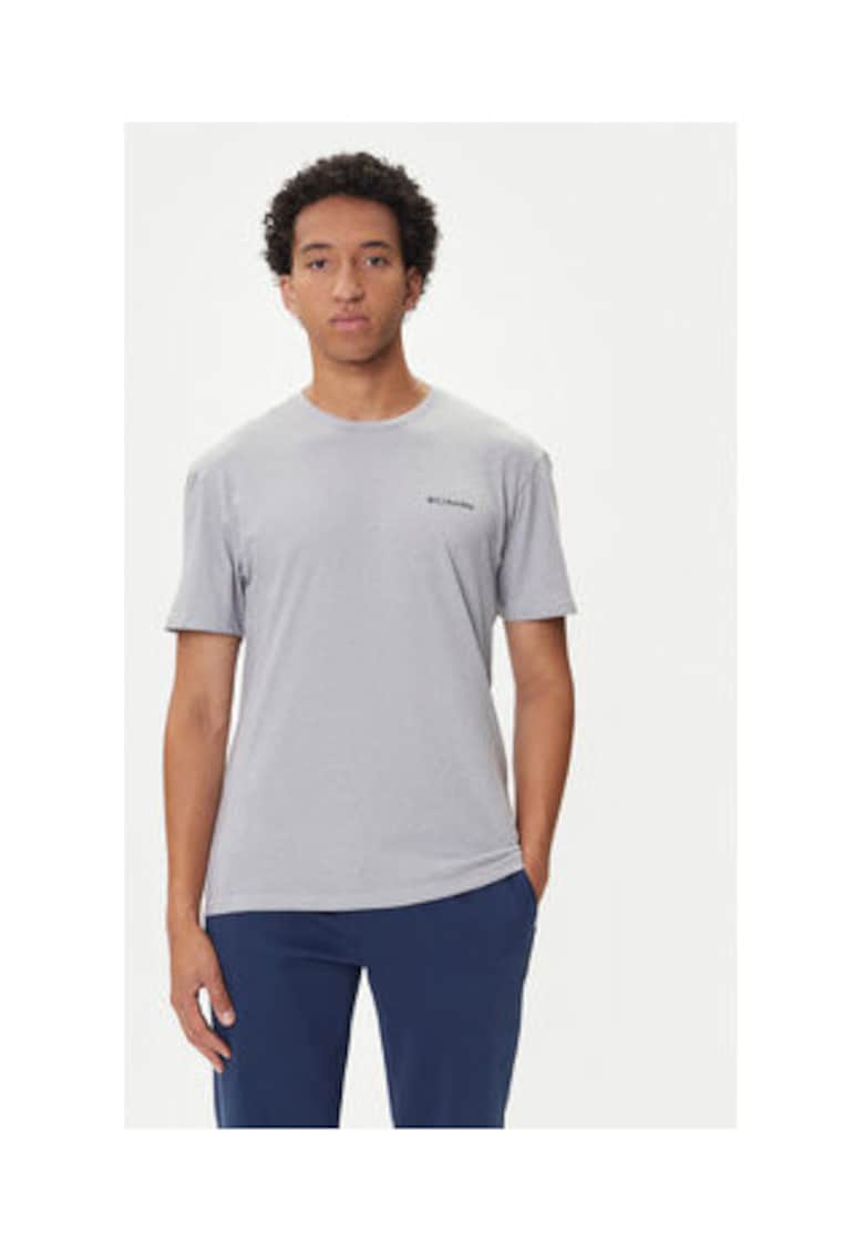 Tricou barbati - Gri - 100% bumbac organic -