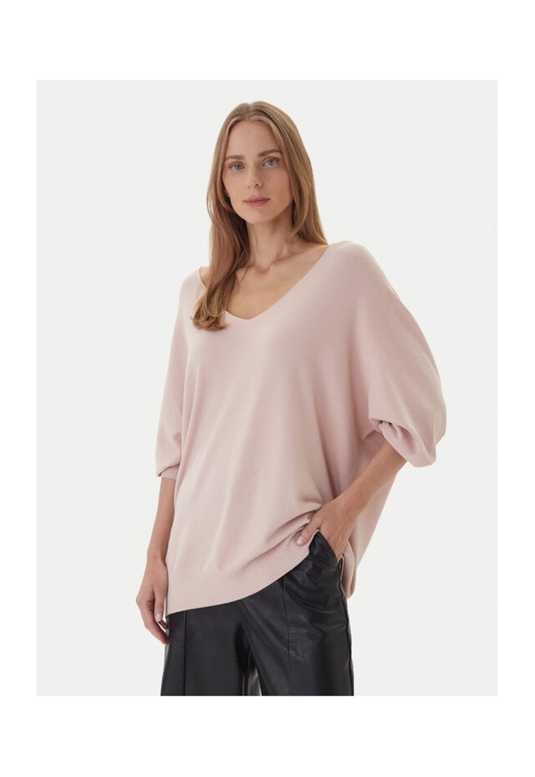Pulover Dama - Roz - 63% viscoza - 37% poliamida - OS