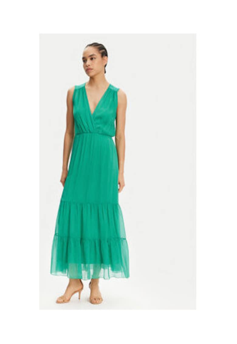 Rochie de vara Dama - Verde - 70% viscoza - 30% matase