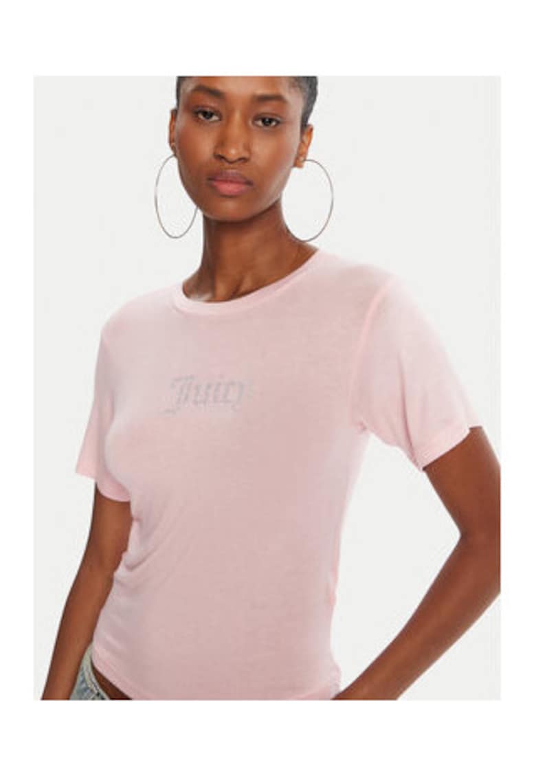 Juicy Couture Tricou dama - Roz - Viscoza/Elastan - Roz
