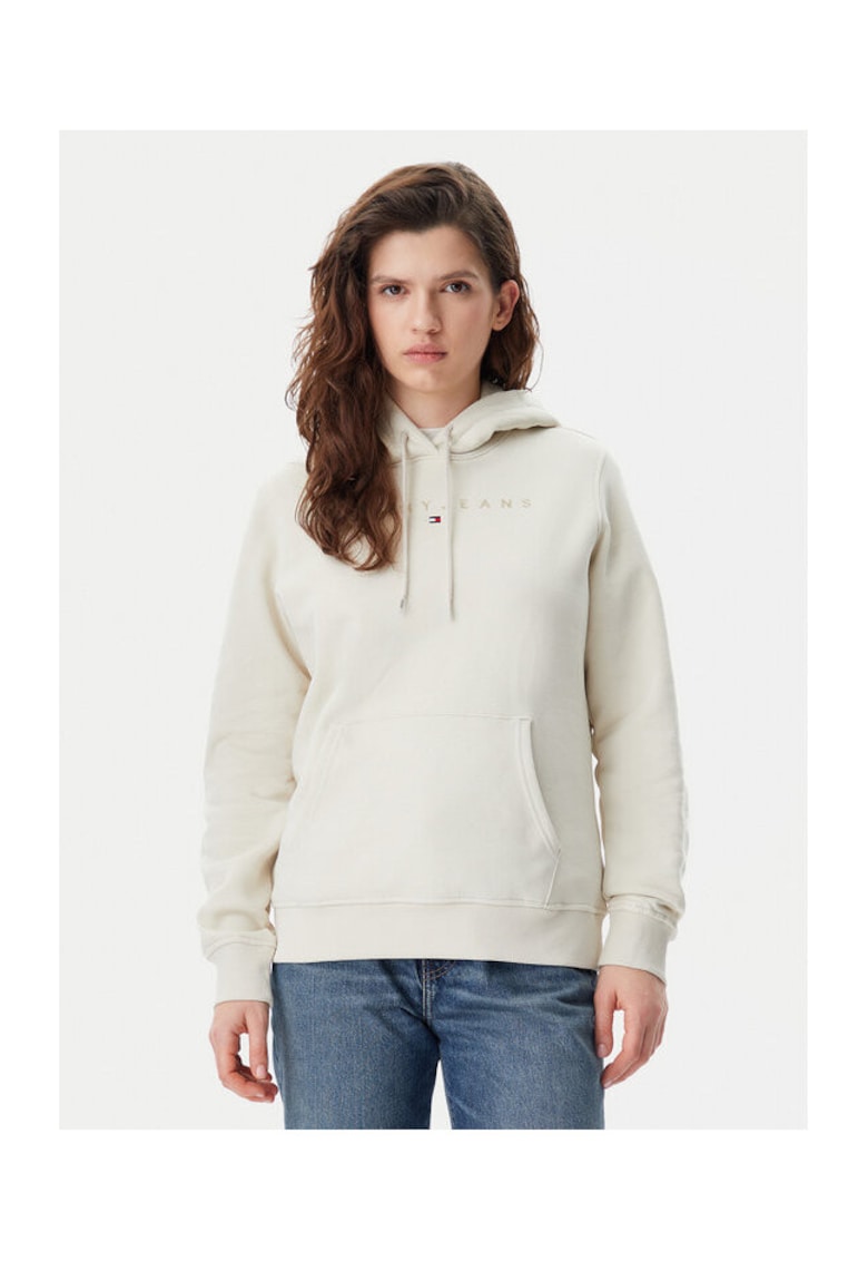 Hanorac dama bej deschis - material confortabil