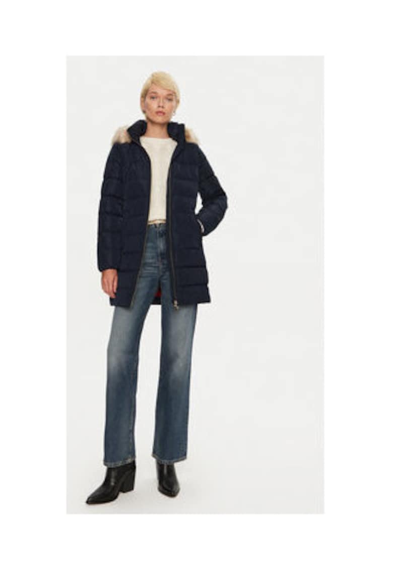 Tommy Hilfiger Palton de iarna Dama - Bleumarin - 100% poliester reciclat -