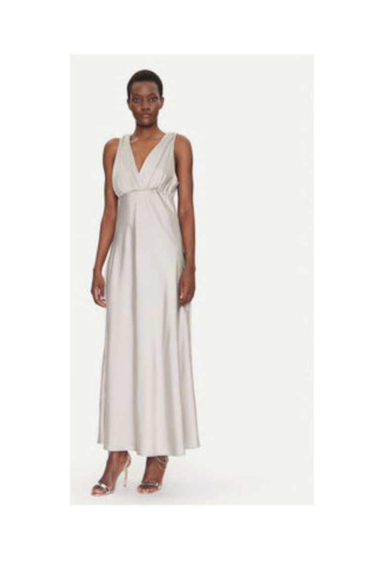 Rochie de seara - argintie - 100% poliester