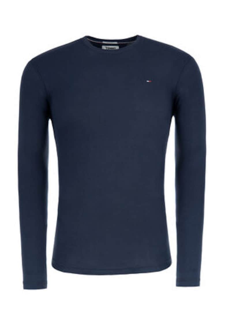 Bluza cu maneca lunga pentru barbati - bleumarin - bumbac
