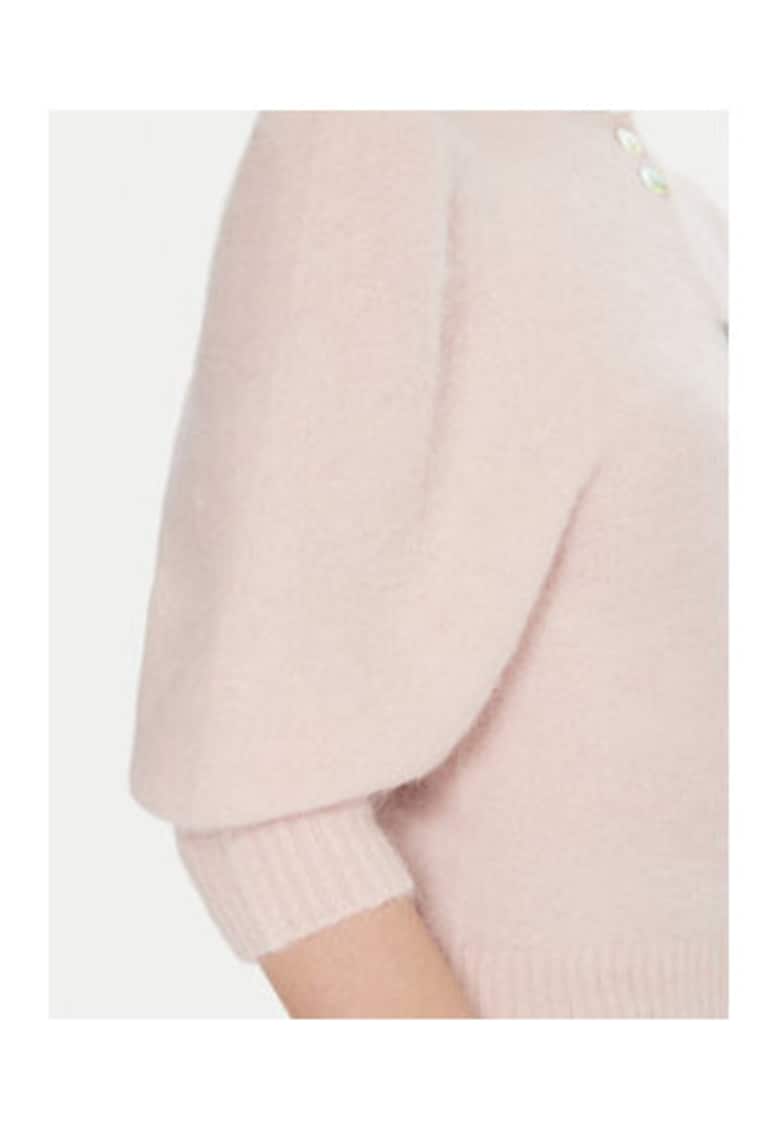 Cardigan de dama - Roz - 52% lana de alpaca - 32% poliamida - 13% lana - 3% elastan - OS