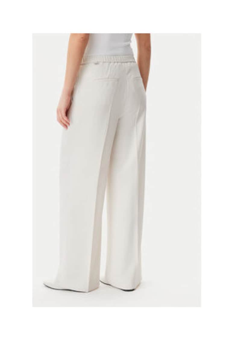 Pantaloni de stofa dama - Gri - 97% poliester reciclat - 3% elastan -