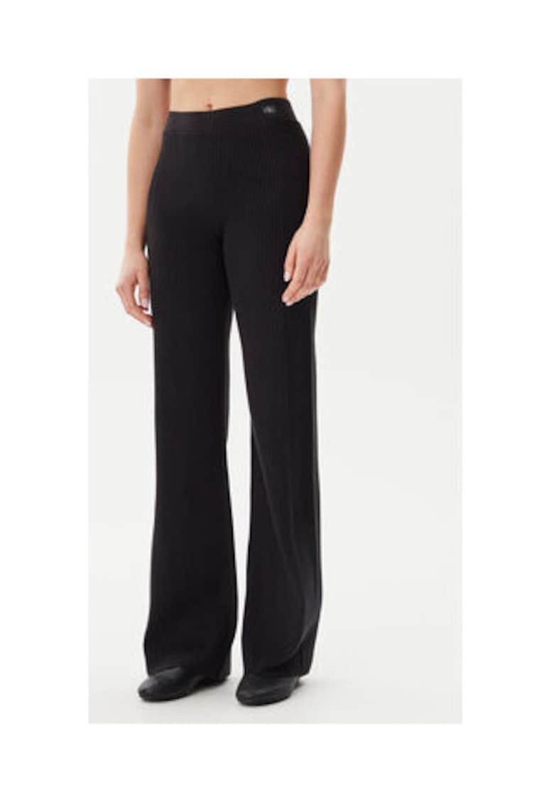 Pantaloni dama - negru - bumbac/poliamida/elastan - Negru