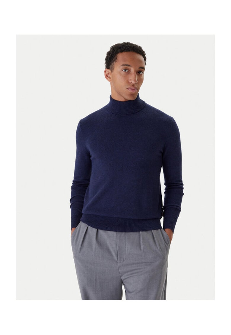 Bluza barbati - bleumarin - bumbac