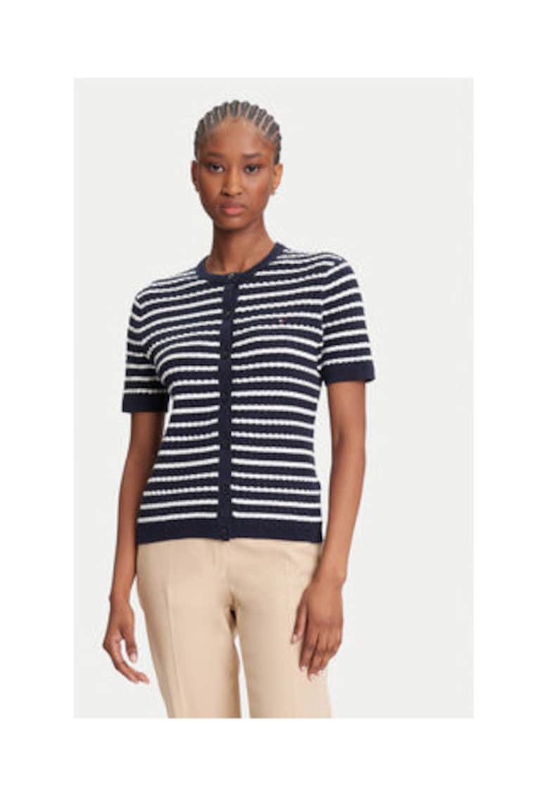 Cardigan dama - bleumarin - 100% bumbac -