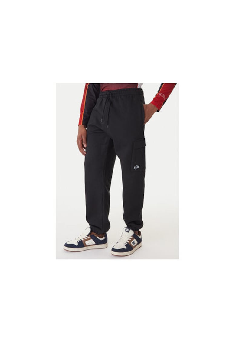 Pantaloni de trening - bumbac/poliester - negru