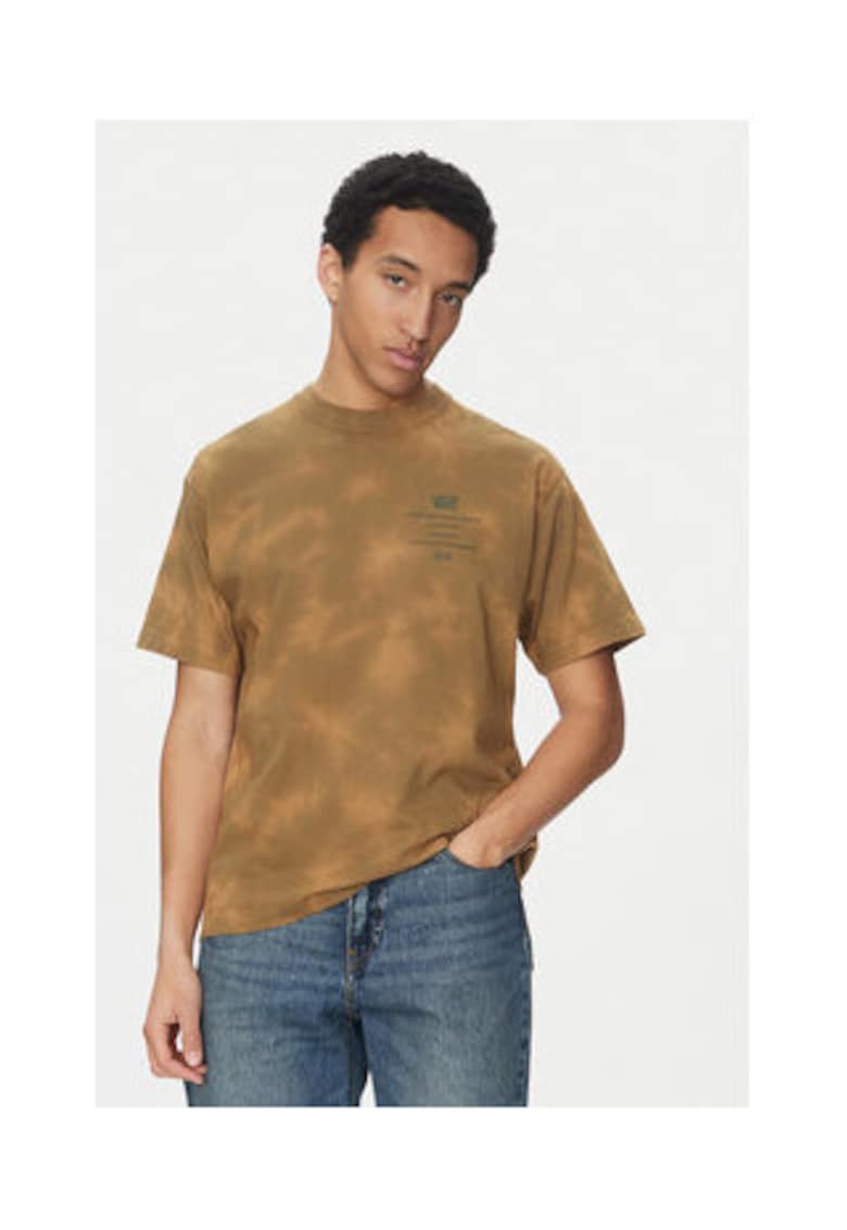Tricou barbati - bumbac organic - maro -