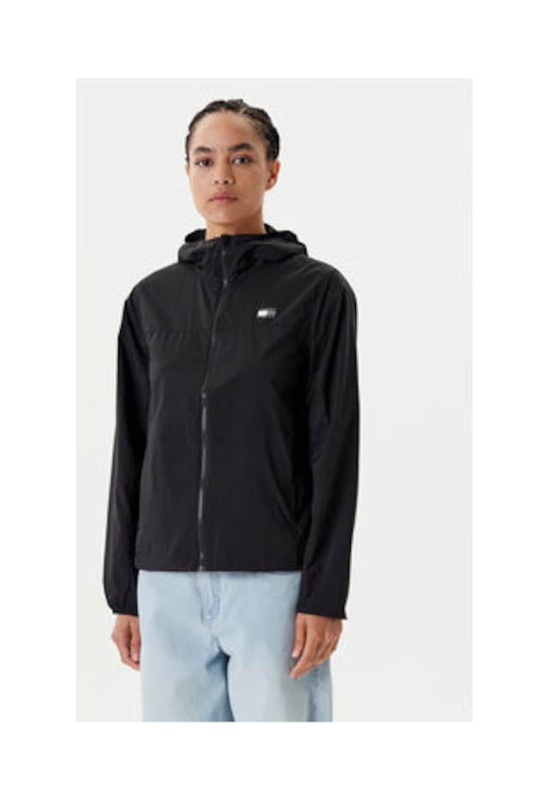 Jacheta de vant Negru - 100% nailon reciclat - Negru