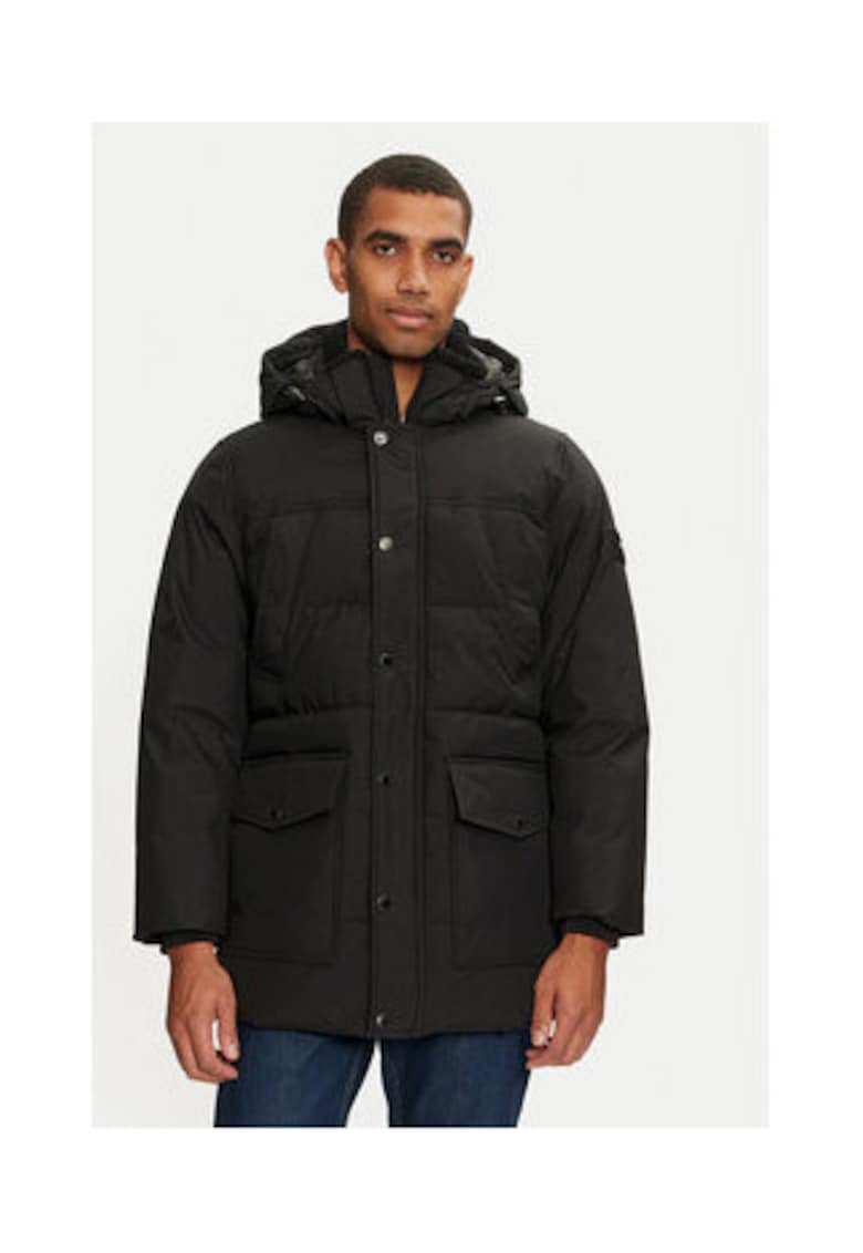 Geaca de iarna barbati - neagra - 100% poliamida -