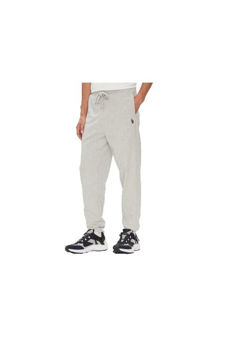 Pantaloni de trening barbati - bumbac/poliester - gri -