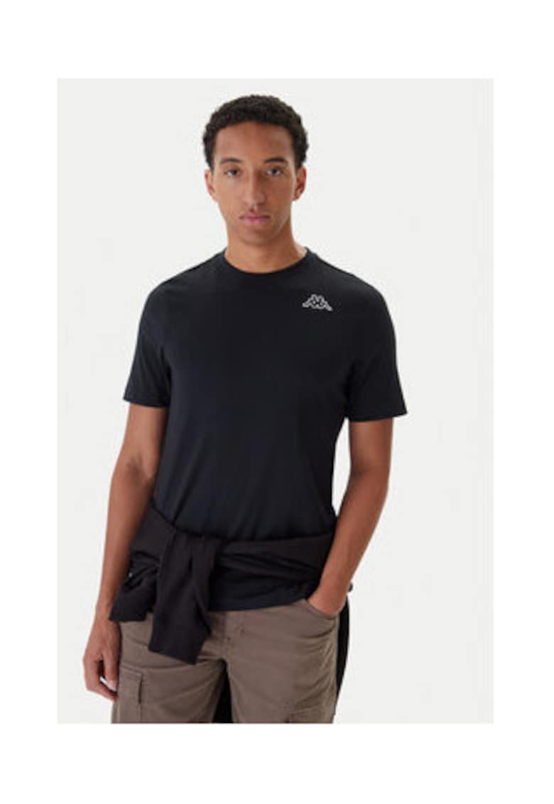 Set de 5 tricouri barbati - negru - 100% bumbac