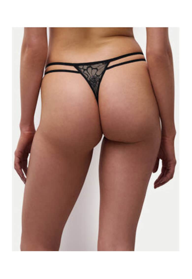 Chiloti de dama - Poliester - Negru -