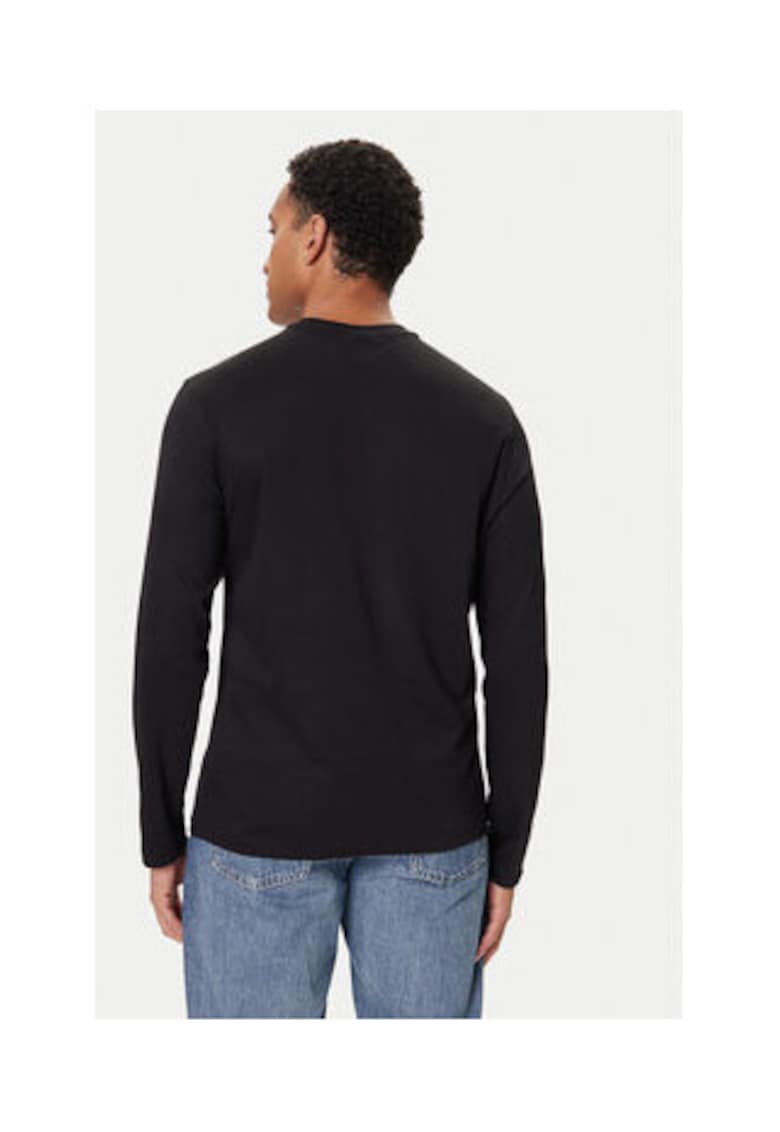 Bluza cu maneca lunga Barbati - Negru - 100% bumbac -