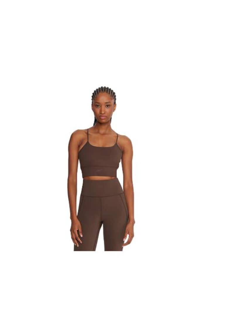 Bustiera sport dama - maro - 82% poliester - 18% elastan -
