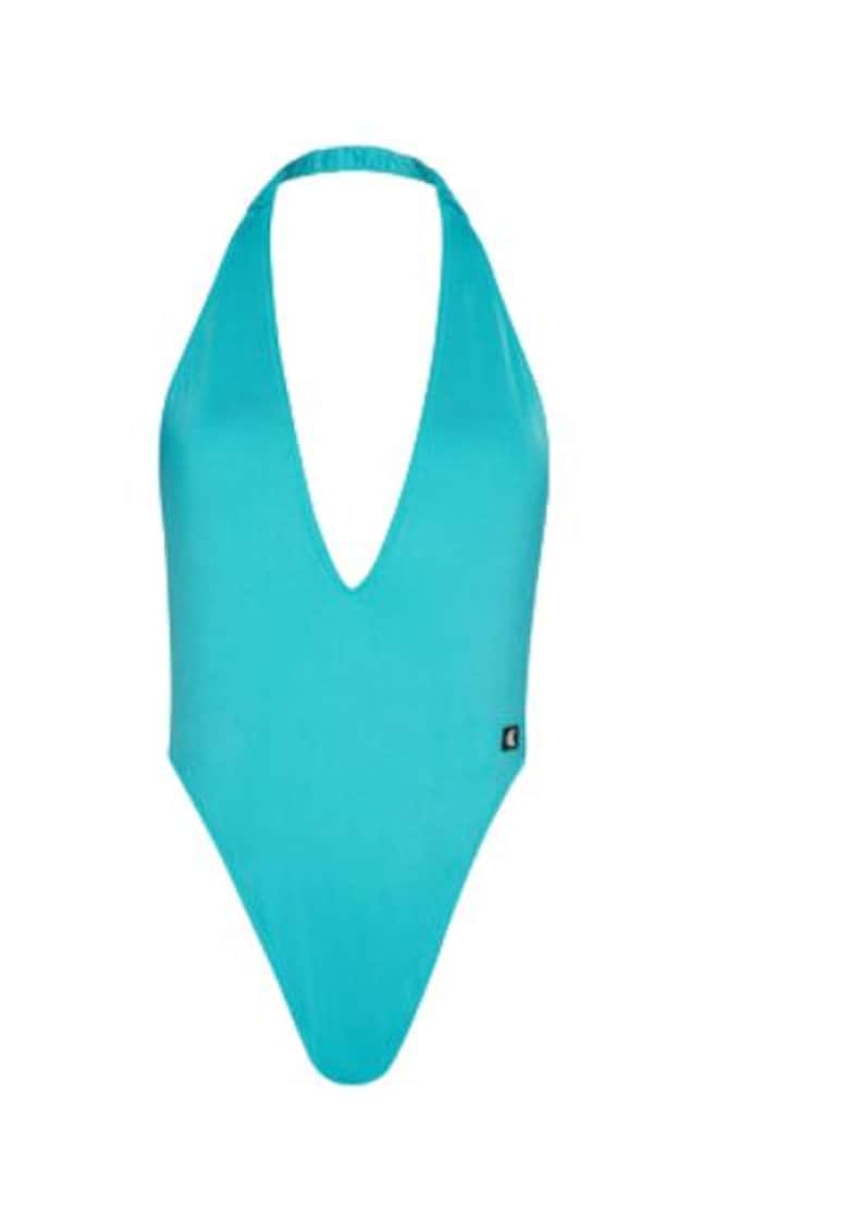 Costum de baie pentru dama - albastru - 85% poliester reciclat - 15% elastan