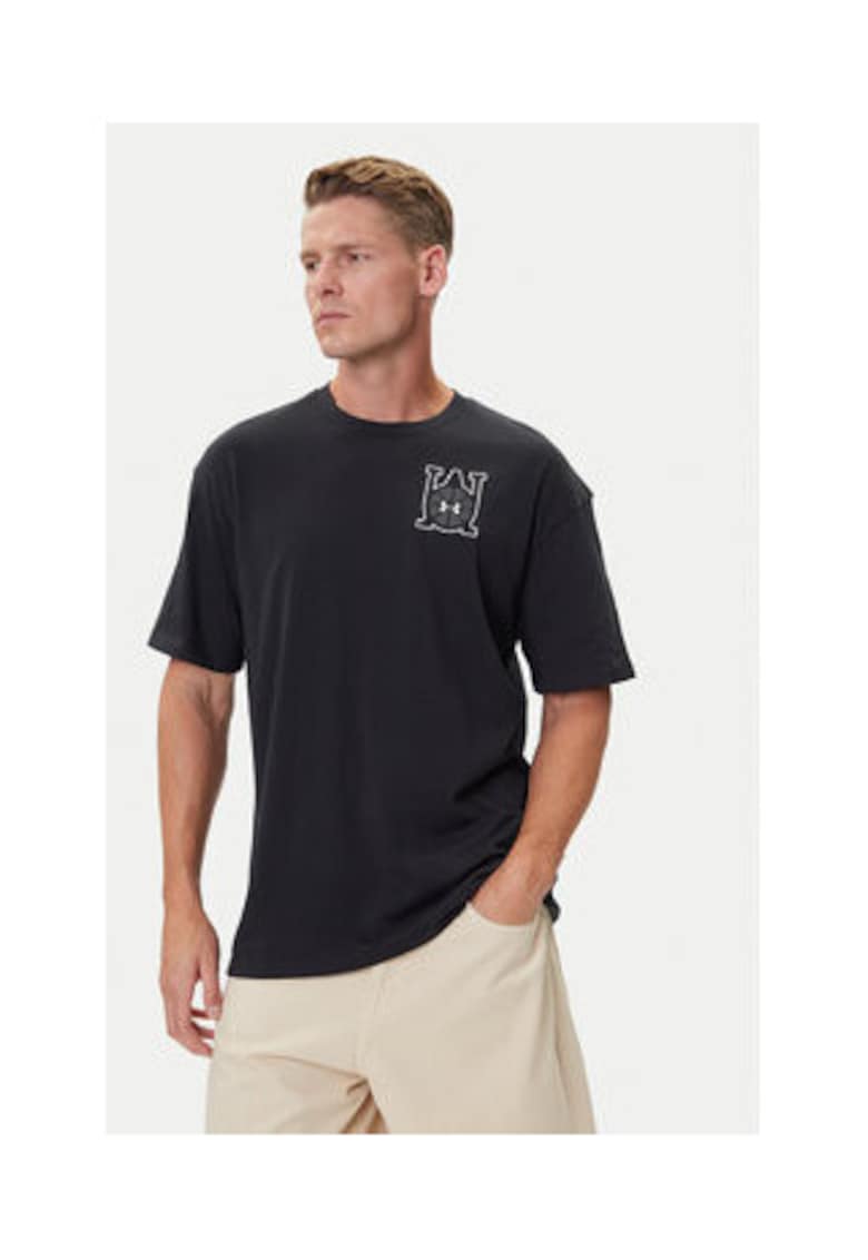 Tricou barbati - negru - bumbac si poliester