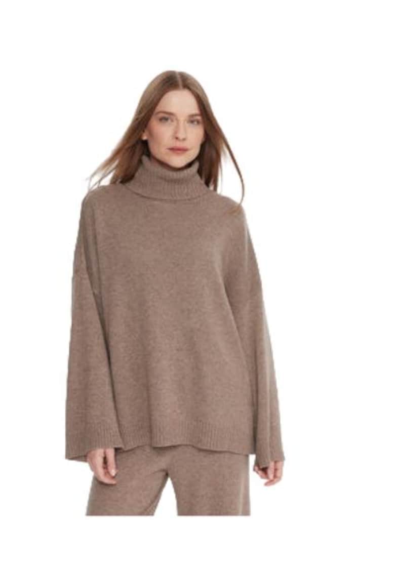 Pulover dama - poliamida/viscoza/lana/casmir - bej -