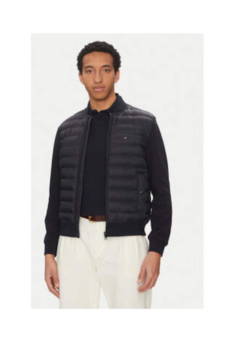Geaca bomber barbati - bleumarin - 100% poliamida - 72% bumbac organic - 28% poliester