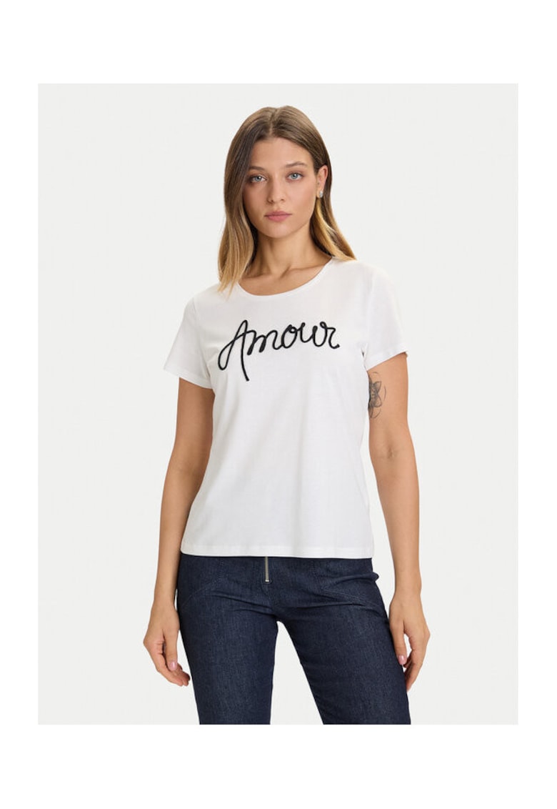 Morgan Tricou dama - Bumbac/Modal - Alb