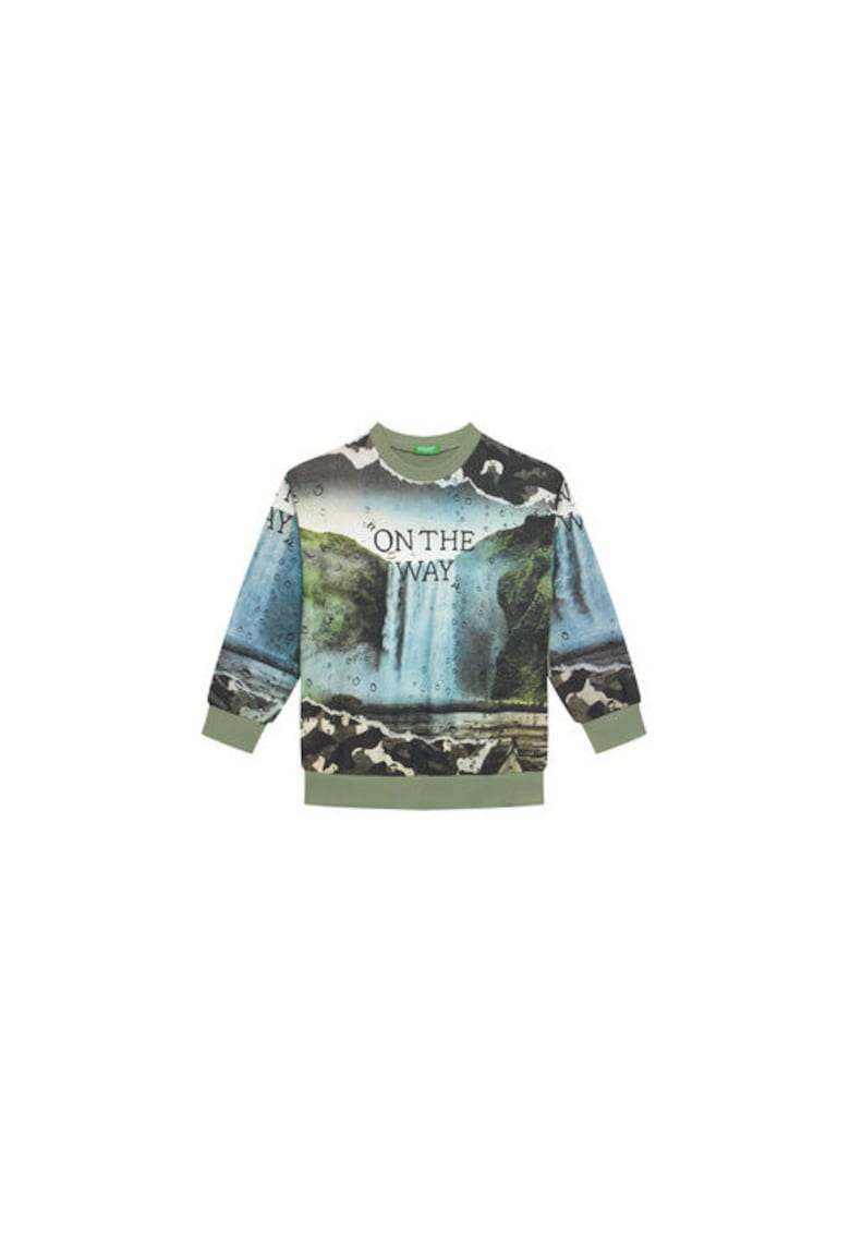 Bluza copii - verde - 100% bumbac -
