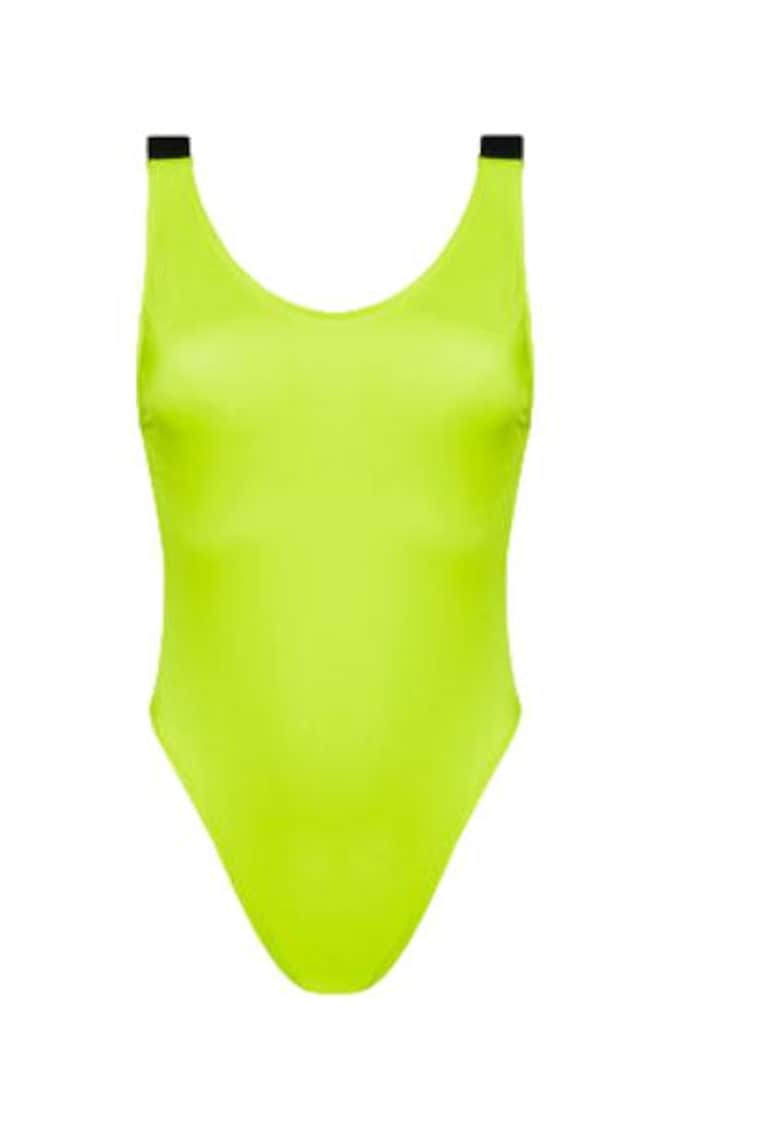 Costum de baie dama - verde - poliester reciclat/elastan