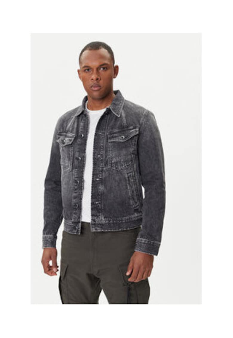 Geaca de blugi barbati - G Star Raw - gri - 100% bumbac -