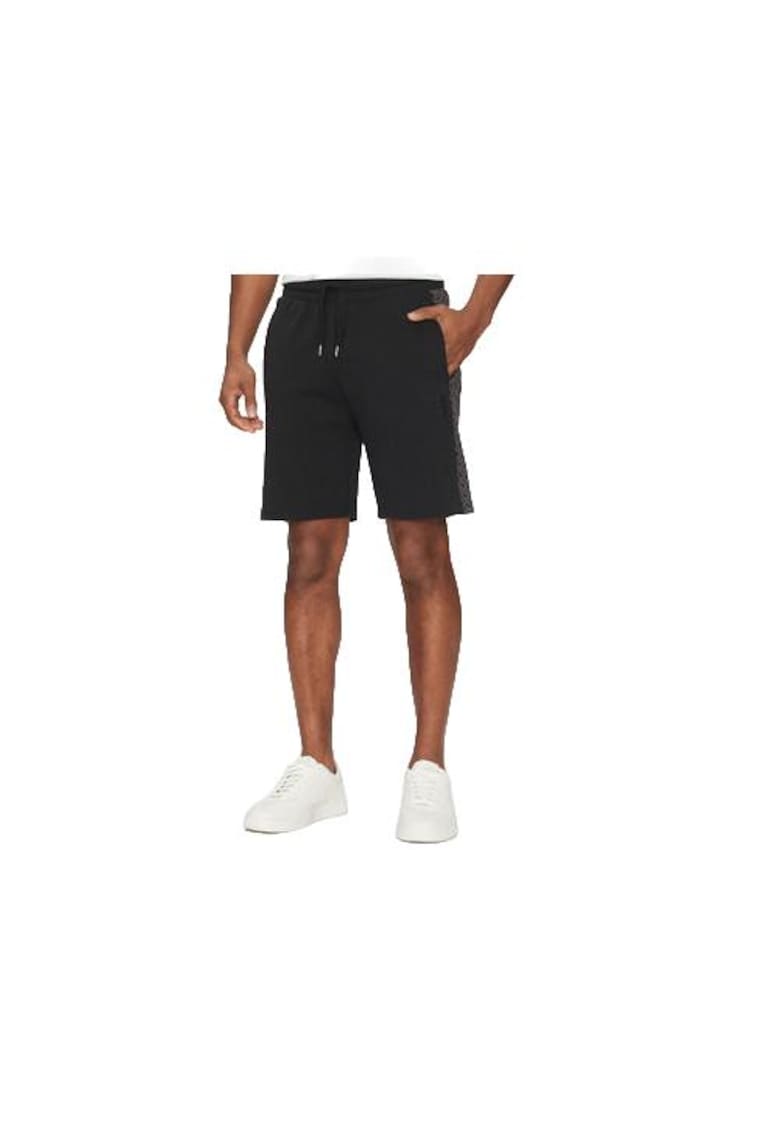 Pantaloni sport barbati - bumbac/poliester/elastan - negru