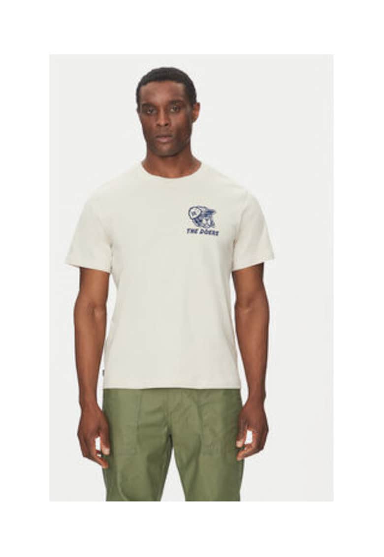 Element Tricou barbati - bej - 100% bumbac organic -