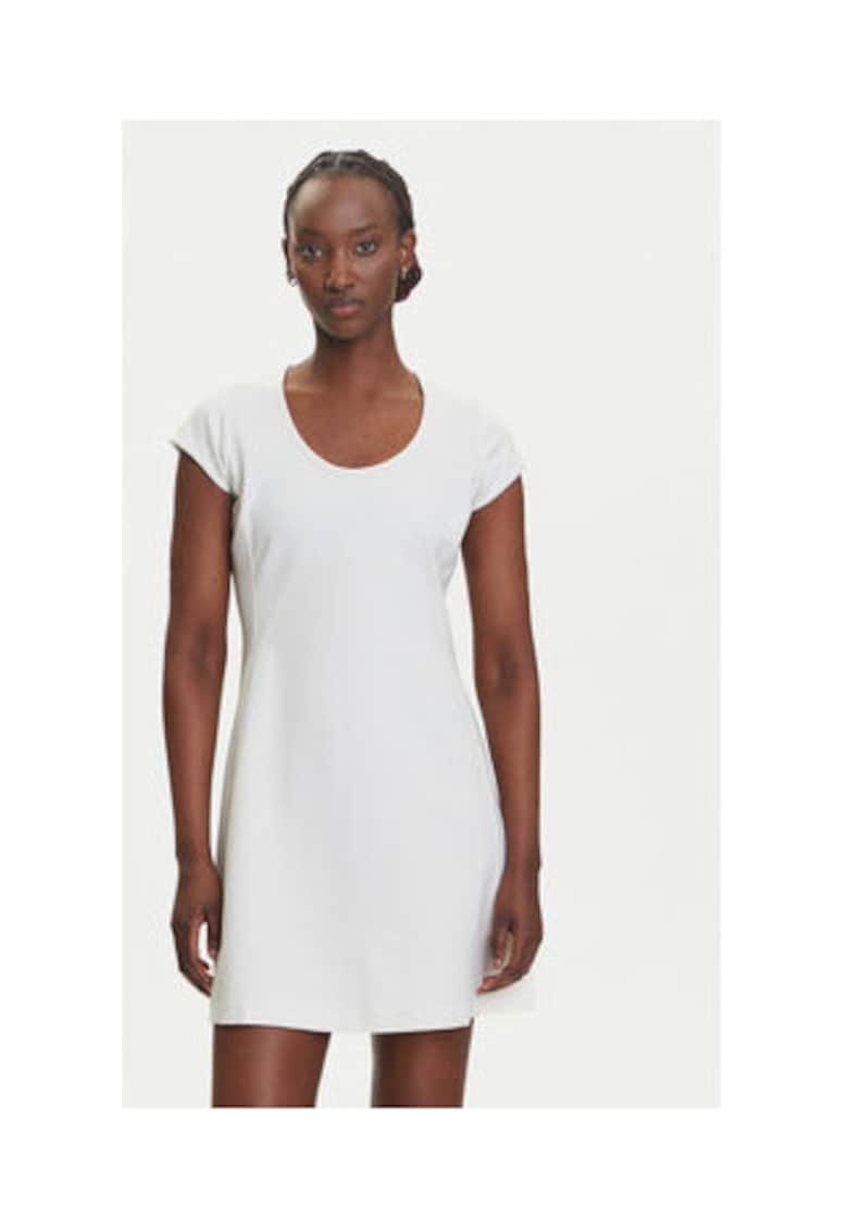 Calvin Klein Jeans Rochie Dama - Alb - 66% viscoza - 30% poliamida - 4% elastan - Alb