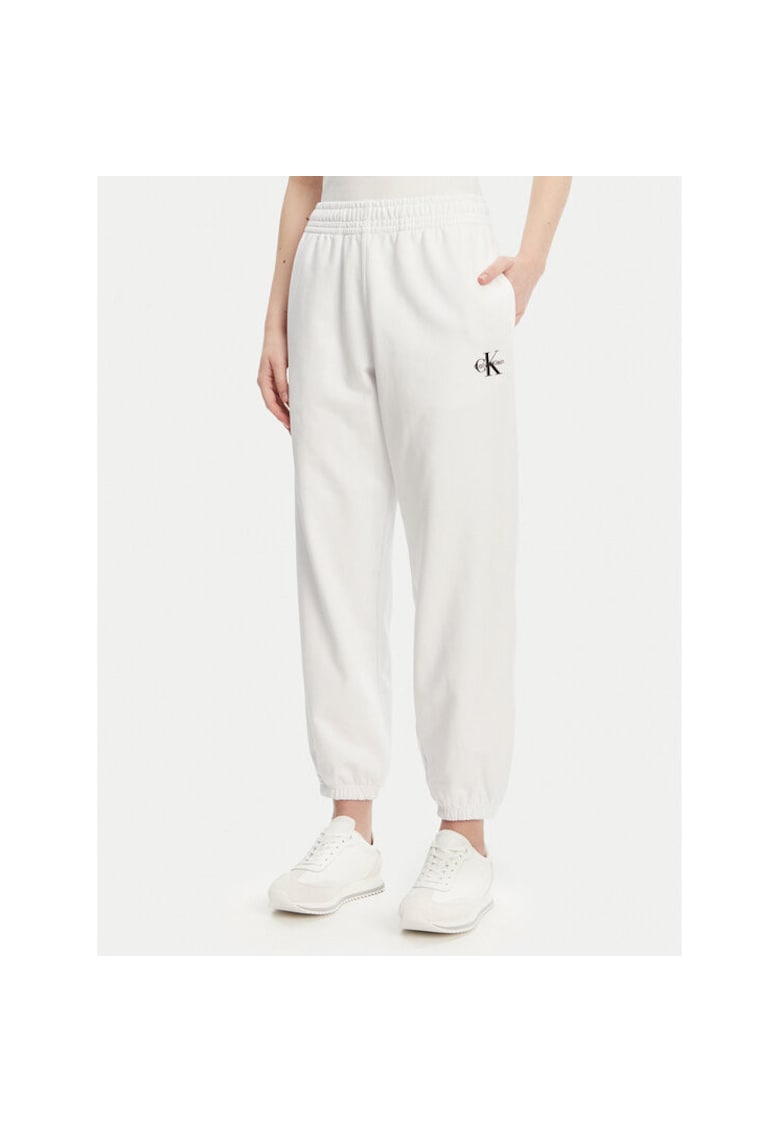Pantaloni de trening pentru dama alb