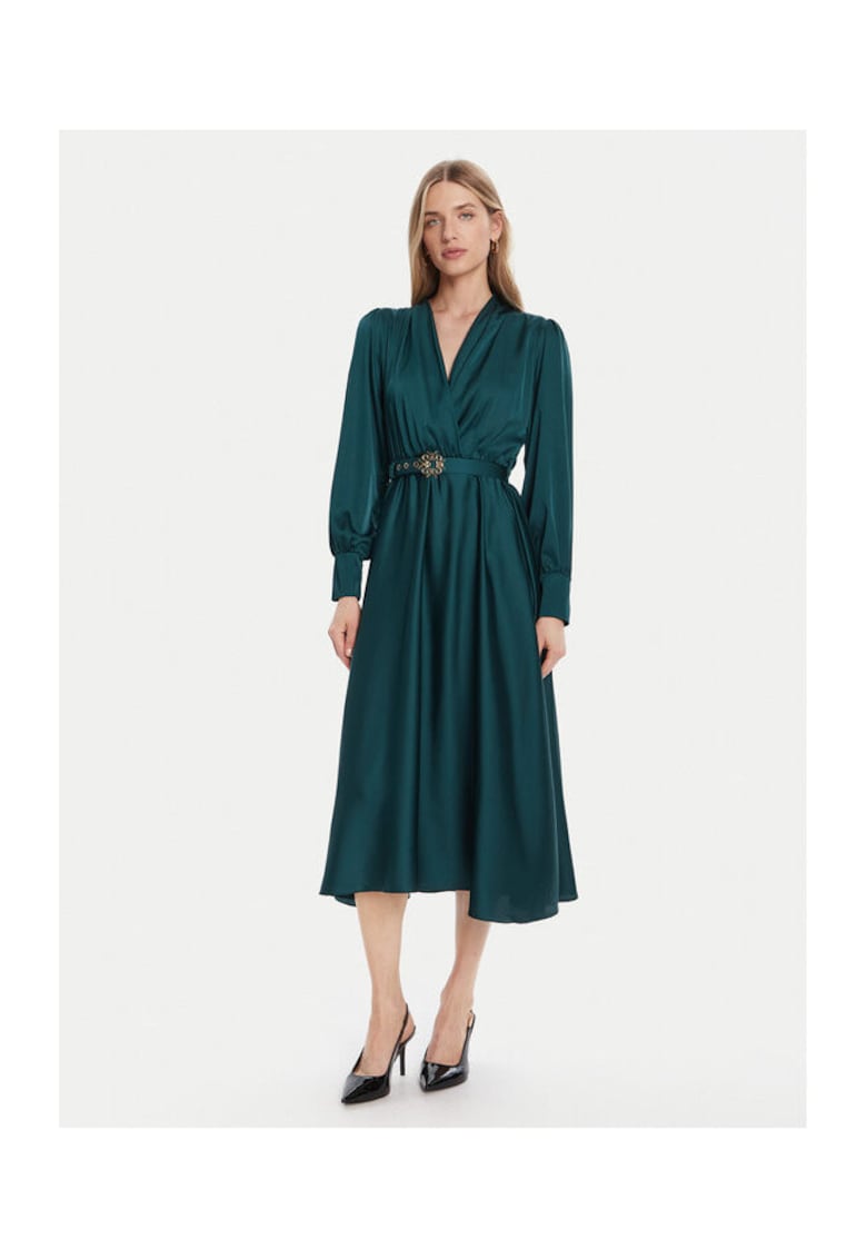 Rochie de cocktail - verde - poliester - elastan