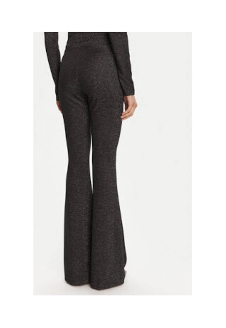 Pantaloni din stofa Dama - Negru - 89% poliester - 38744 - Negru