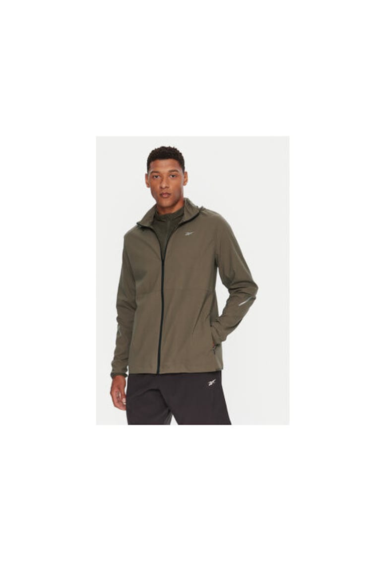 Jacheta sport barbati - verde - poliamida si elastan -